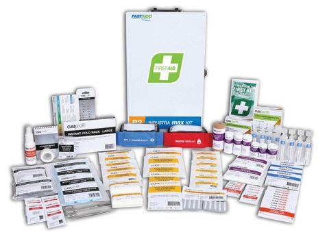 FIRST AID INDUSTRA MAX KIT METAL CABINET