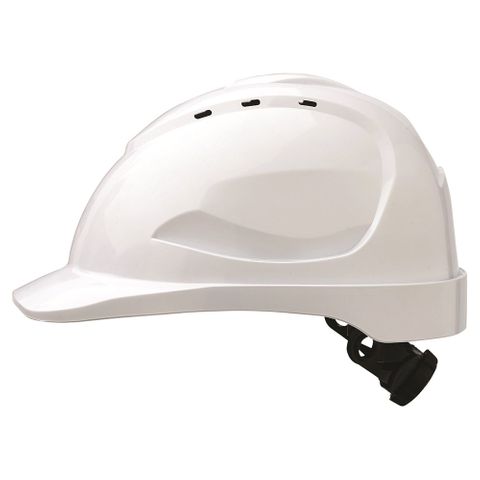 HARD HAT V9 WHITE RATCHET HARNESS