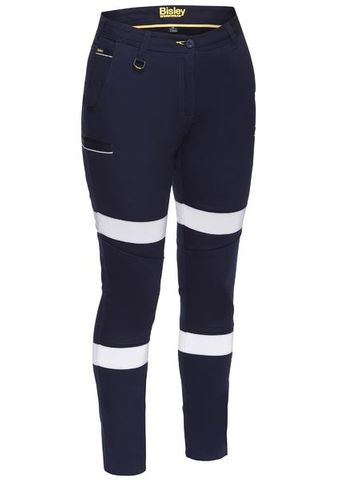 Bisley BPL6015T Women's Tape Mid-rise Stretch Cotton Pants - Navy