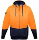 Syzmik Unisex Hi Vis Textured Jacquard Full Zip Hoodie