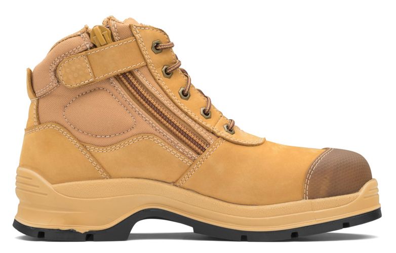 Zip up safety on sale boots for sale