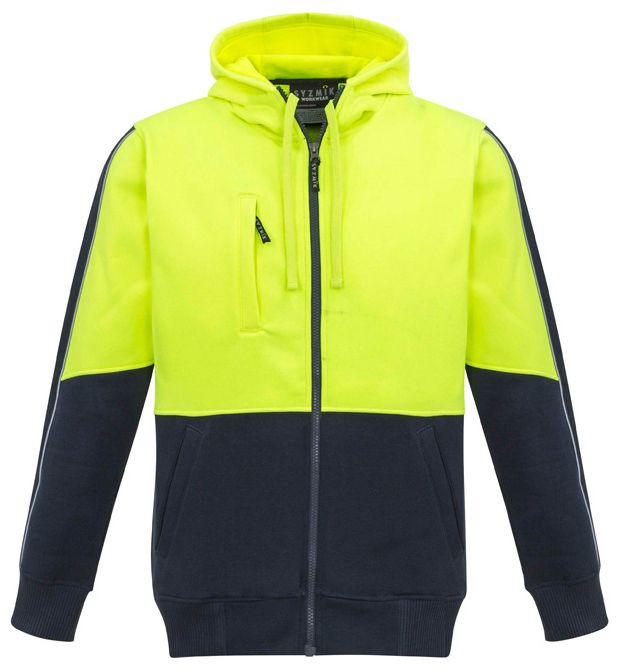 Syzmik Unisex Hi Vis Full Zip Hoodie