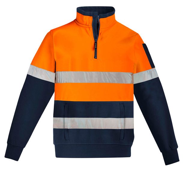 Syzmik Mens Hi Vis 1/4 Zip Pullover - Hoop Taped