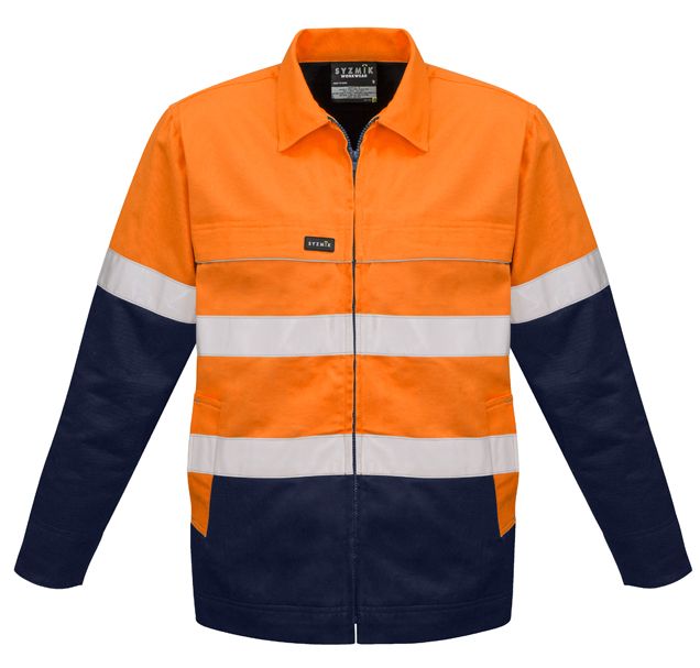 Syzmik Mens Hi Vis Cotton Drill Jacket