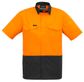 Syzmik Mens Rugged Cooling Hi Vis Spliced Short Sleeve Shirt