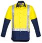 Syzmik Mens Hi Vis Spliced Industrial Shirt - Shoulder Taped