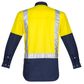 Syzmik Mens Hi Vis Spliced Industrial Shirt - Shoulder Taped