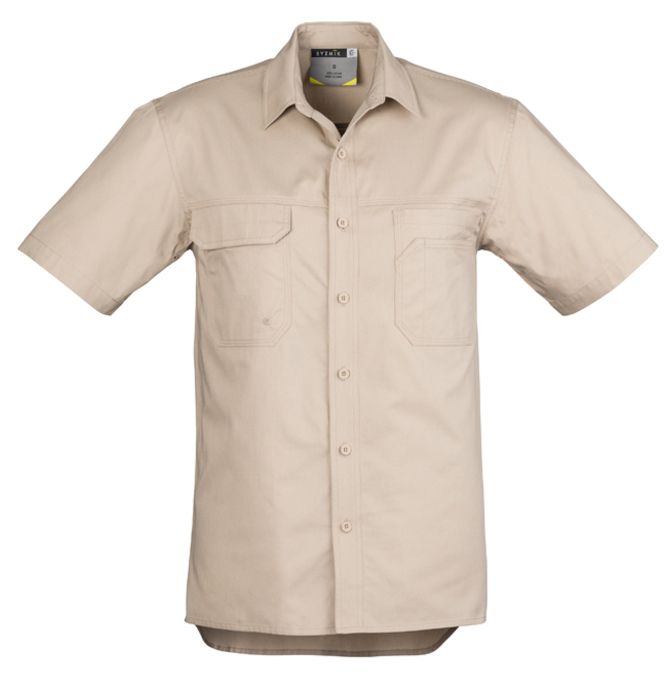 Syzmik Mens Light Weight Tradie Short Sleeve Shirt