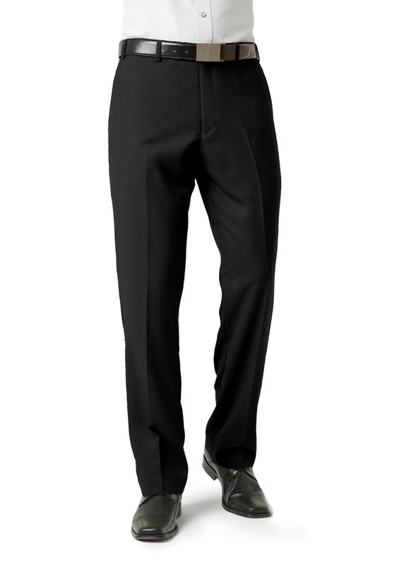 Fashion Biz Mens Classic Flat Front Pant