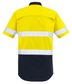 Syzmik Mens Rugged Cooling Taped Hi Vis Spliced Short Sleeve Shirt