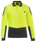 Syzmik Mens Hi Vis Flux Long Sleeve Polo