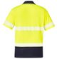 Syzmik Unisex Hi Vis Segmented Short Sleeve Polo - Hoop Taped