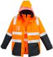 Syzmik Mens Hi Vis 4 in 1 Waterproof Jacket