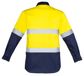 Syzmik Mens Hi Vis Closed Fire Resistant Long Sleeve Shirt - Hoop Taped