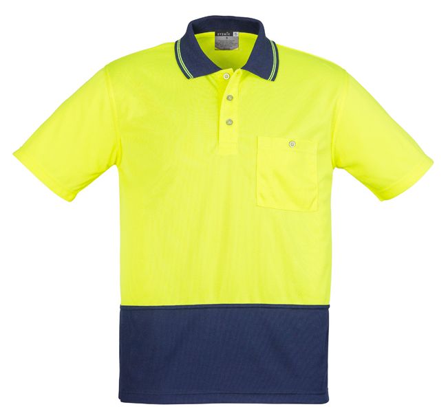 Syzmik Unisex Hi Vis Basic Spliced Polo - Short Sleeve