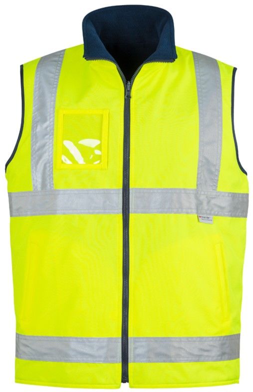 Syzmik Mens Hi Vis Lightweight Fleece Lined Vest