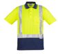 Syzmik Mens Hi Vis Spliced Polo - Short Sleeve Shoulder Taped