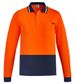Syzmik Mens Hi Vis Cotton Long Sleeve Polo