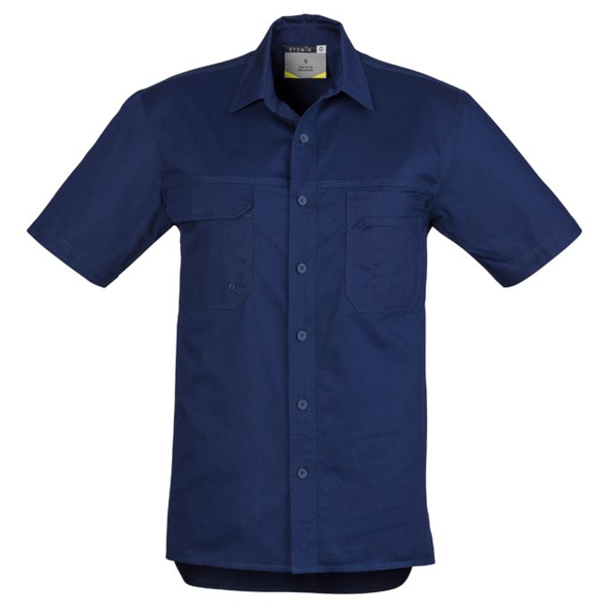 Syzmik Mens Light Weight Tradie Short Sleeve Shirt
