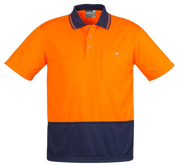 Syzmik Unisex Hi Vis Basic Spliced Polo - Short Sleeve