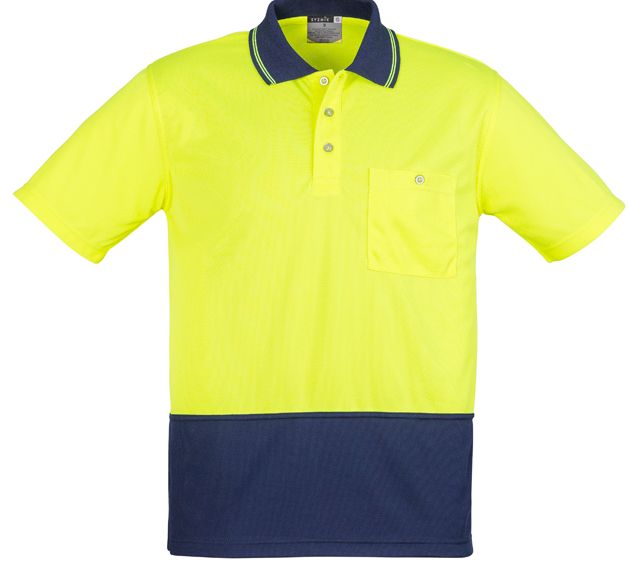 Syzmik Unisex Hi Vis Basic Spliced Polo - Short Sleeve