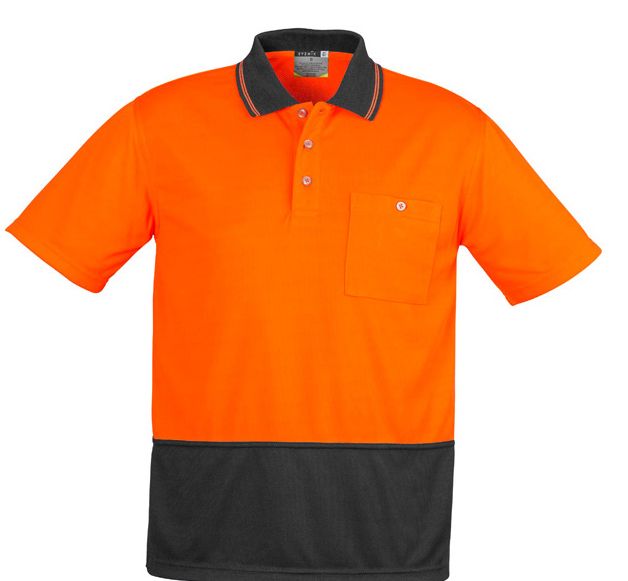 Syzmik Unisex Hi Vis Basic Spliced Polo - Short Sleeve