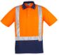 Syzmik Mens Hi Vis Spliced Polo - Short Sleeve Shoulder Taped