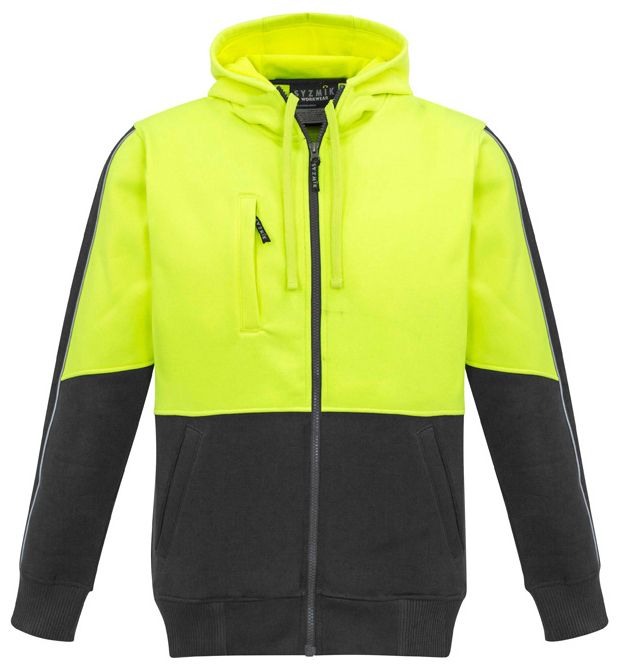 Syzmik Unisex Hi Vis Full Zip Hoodie