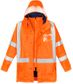 Syzmik Mens TTMC-W17 Hi Vis X Back 4 In 1 Waterproof Jacket