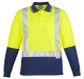 Syzmik Mens Hi Vis Spliced Polo - Long Sleeve Shoulder Taped
