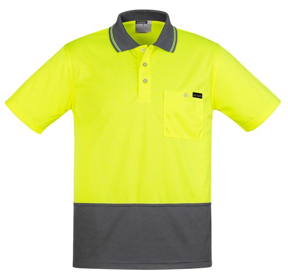 Syzmik Mens Comfort Back Short Sleeve Polo