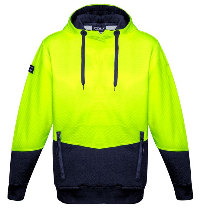 Syzmik Unisex Hi Vis Textured Jacquard Hoodie