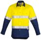 Syzmik Mens Hi Vis Spliced Industrial Shirt - Hoop Taped