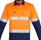 Syzmik Mens Hi Vis Closed Fire Resistant Long Sleeve Shirt - Hoop Taped