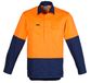 Syzmik Mens Hi Vis Closed Fire Resistant Long Sleeve Shirt