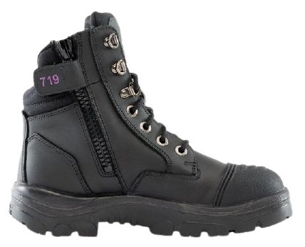 Steel Blue Ladies Southern Cross Zip Scuff TPU Scuff Cap 200J Steel Toe Cap Ankle Boot