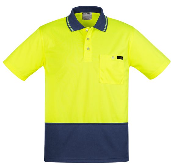 Syzmik Mens Comfort Back Short Sleeve Polo