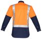 Syzmik Mens Hi Vis Spliced Industrial Shirt - Shoulder Taped