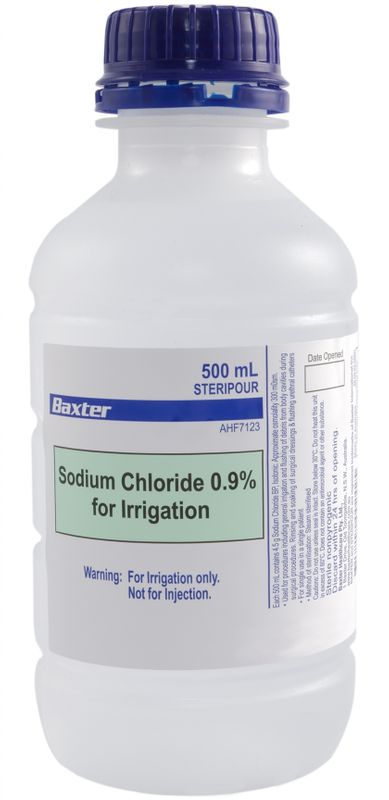 Baxter Sodium Chloride 0.9% For Irrigation 500ml