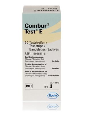 Roche Combur 3 Test E Strips Box 50