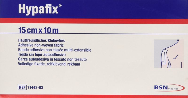 Hypafix Adhesive Non-Woven Fabric Bandage Roll 15cm x 10m