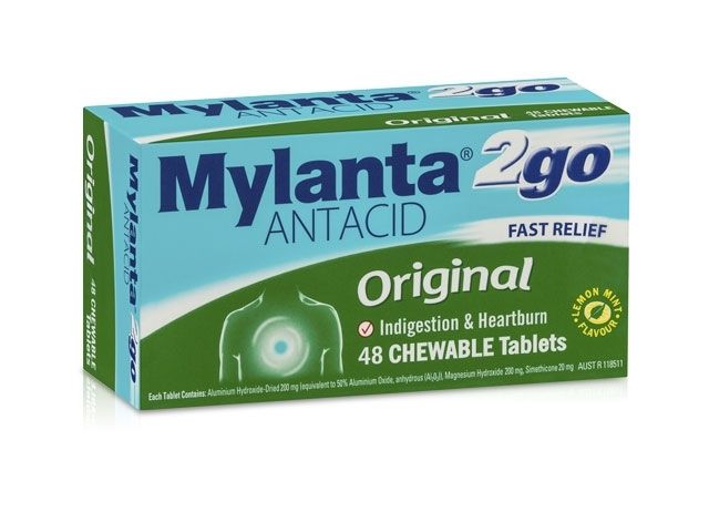 Mylanta Antacid Tablets Box 48
