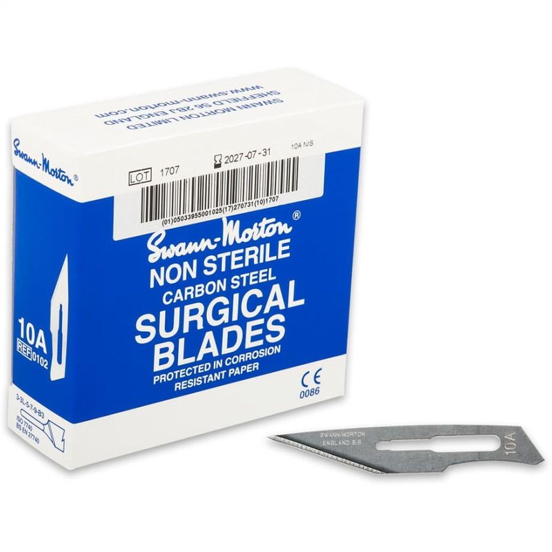 Swann-Morton Surgical Blades #10A Box 100