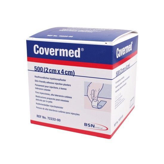 Covermed Injection Plasters 2cm x 4cm Box 500