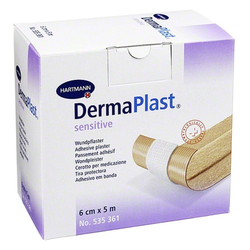 Dermaplast 535361 Sensitive Adhesive Plaster Flesh 6cm x 5m