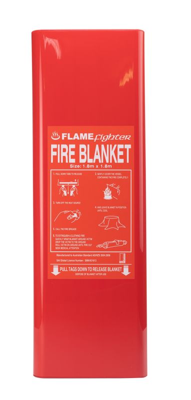 Flamefighter Hard Case Fire Blanket 1.8m x 1.8m