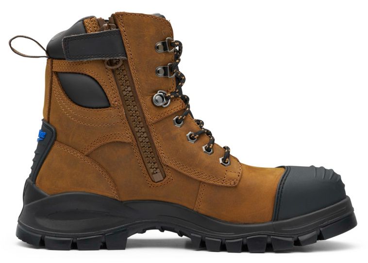 Zip up safety on sale boots for sale