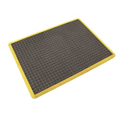 Air Grid Anti-Fatigue Mat Black/Yellow 0.9m x 0.6m