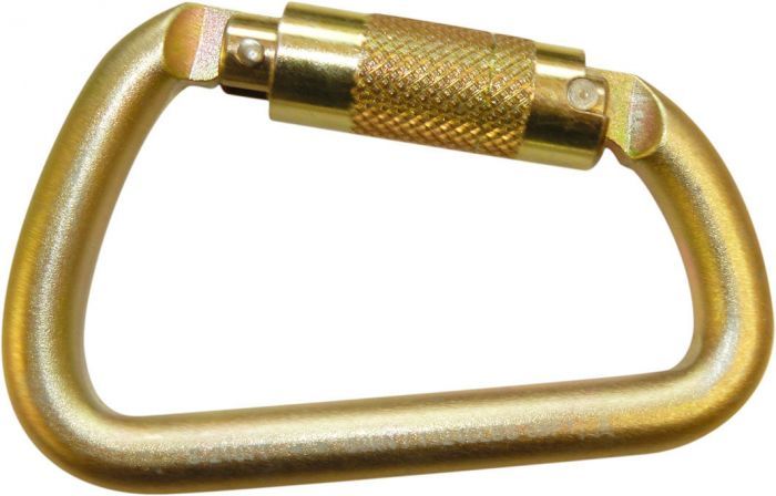 QSI Offset Carabiner Steel Triple Locking 50kN