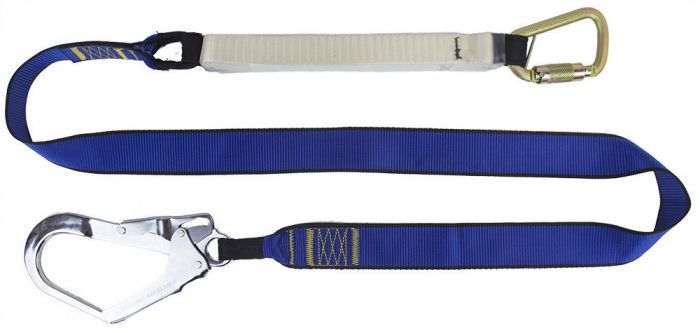 QSI Heavy Duty Single Leg Lanyard with Scaffolding Hook